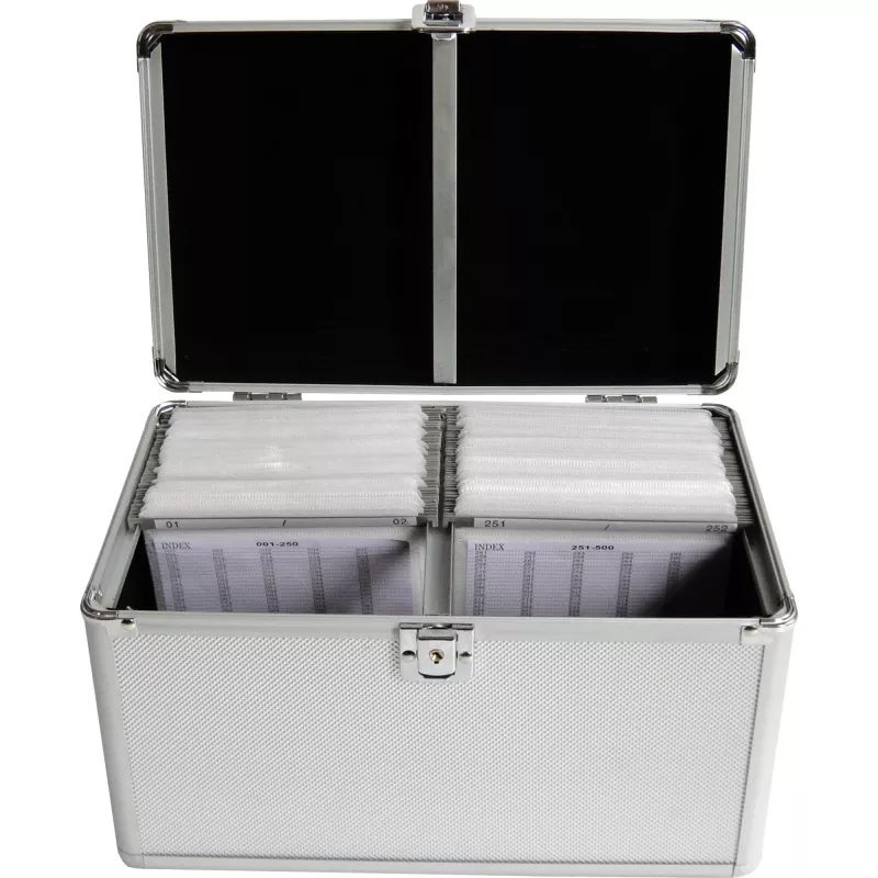 Boxbehuizing MediaRange BOX75 voor 200 discs zilver