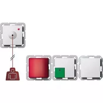 Trekkoord-schakelaar GIRA 291403, wit, AC 100–240 V, 50 Hz, 0,25 A