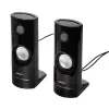 Bekabelde 2-weg-pc-luidspreker Audiocore AC860, 2.0 kanalen, 4 W RMS, USB-voeding, 3,5 mm ingang, zwart