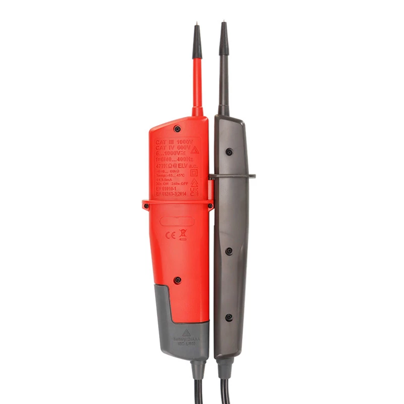 Spanning- en doorgangstester Unit UT18E met LCD-display en contactloze spanningsdetectie