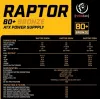 Voeding RAPTOR 600W BRONZE 80+, single rail, DC-DC