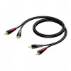 Kabel 2x RCA/cinch-stekker - 2x RCA/cinch-stekker 1,5