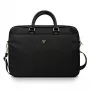 Laptoptas GUESS GUCB15NTMLBK 16 inch zwart nylon met driehoek-logo