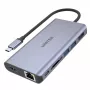 Hub UNITEK uHUB S7 USB 3.2 Gen 1 Type-C grijs