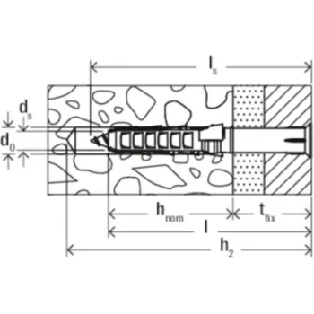 Kozijnplug Fischer SXR 6 x 60