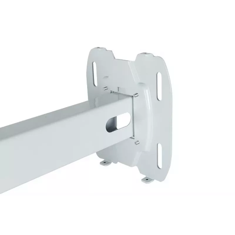 Wandbeugel AVTEK WallMount Next 1200 — staal, wit, telescopisch, 360° draaibaar, kantelbaar ±42°, max. belasting 20 kg