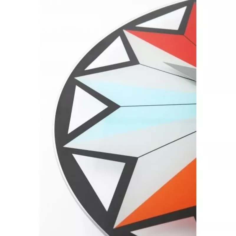 NeXtime klok 8163 Circus, Ø43 cm, wand, zwart/meerkleurig