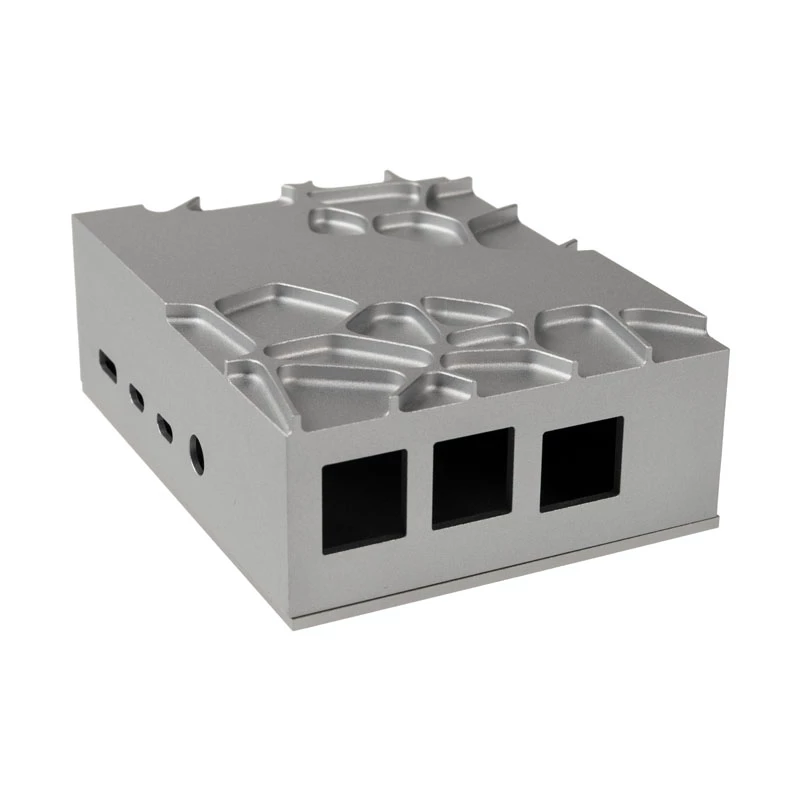 Akasa aluminium behuizing voor Raspberry Pi 4B met thermal-kit - zilver (A-RA09-M1S)