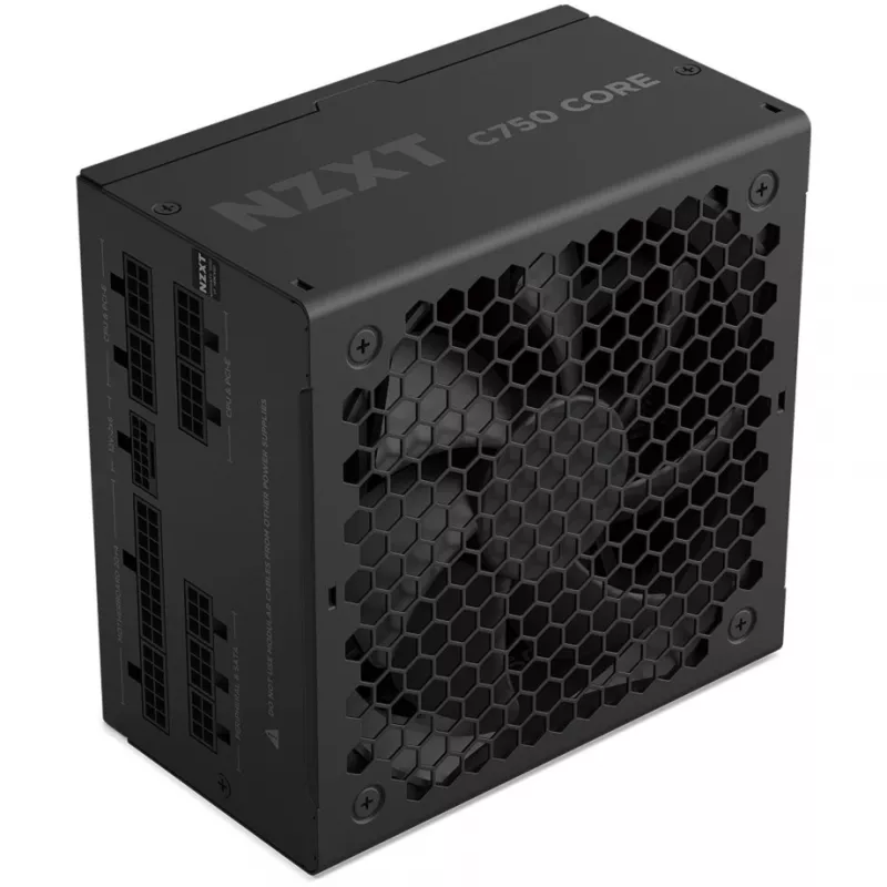 C750 GOLD CORE, pc-voeding zwart, 1x 12-pin High Power GPU, 3x PCIe, kabelmanagement, 750 watt