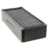 Radiatorblok Aqua-Computer 33706 — aluminium/koper/rvs, 320×140×73 mm, grijs/zilver