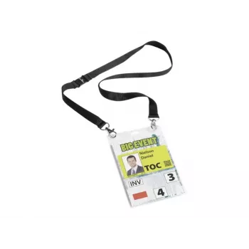 Naamplaatjeshouder Durable 852501 textiel 10 stuks