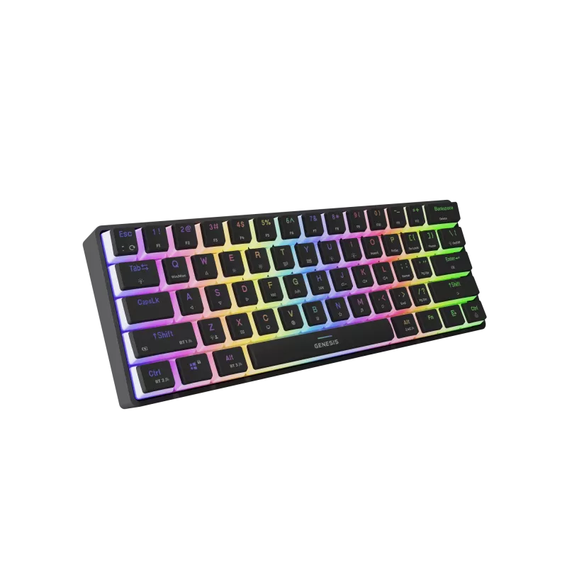 Gaming-toetsenbord genesis THOR 660 G2 — draadloos (2,4 GHz, Bluetooth) en bedraad, compacte lay-out