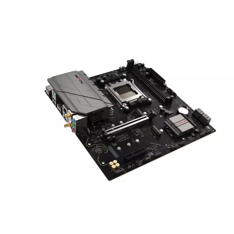 Moederbord Sapphire PULSE A620AM (microATX) socket AM5, AMD A620A, DDR5, 2x DIMM, 64 GB, 2x M.2, Gigabit LAN