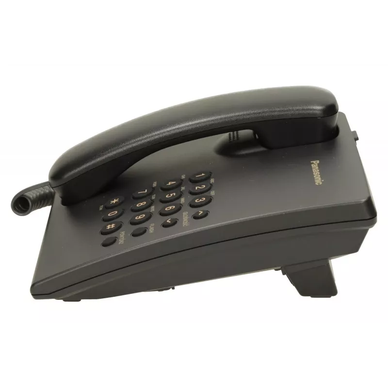 Snoertelefoon Panasonic KX-TS500 zwart met nummerweergave en handsfree functie