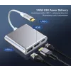 USB-C-adapter-hub TB AKTBXVAU3HMPDAV — 3-in-1: HDMI + USB-A + USB-C PD, zilver