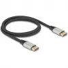 DeLOCK DisplayPort-kabel 16K 60 Hz 1 m zilver metaal