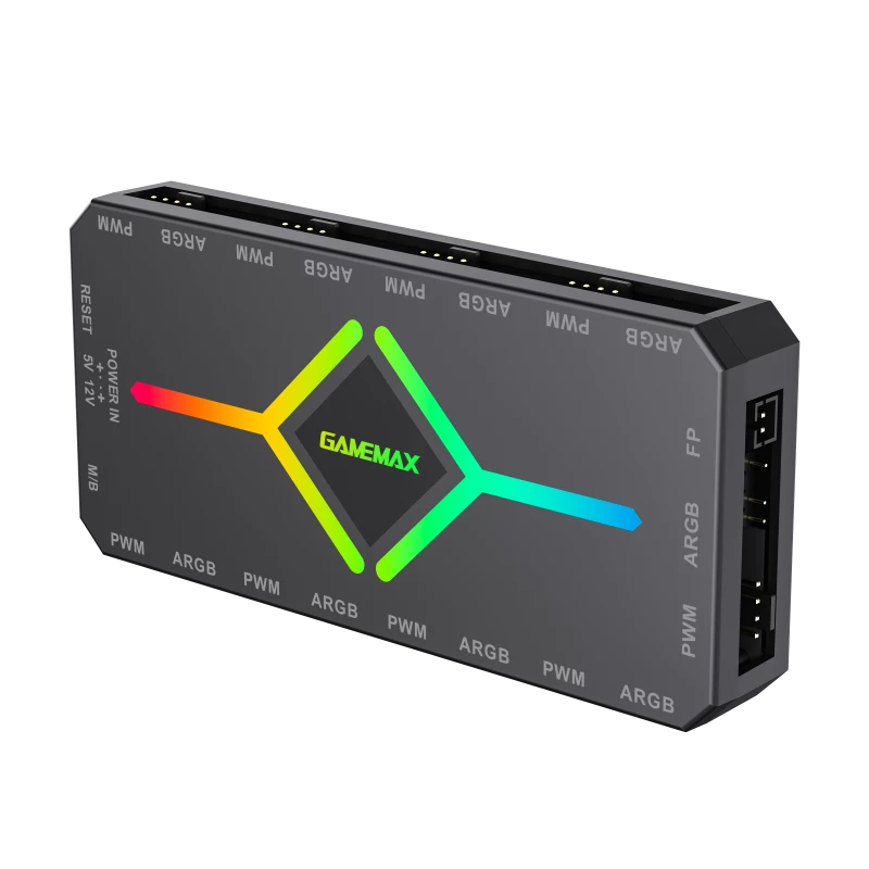 Gamemax | afstandsbediening | V4.0 ARGB PWM HUB BK | zwart | Gamemax