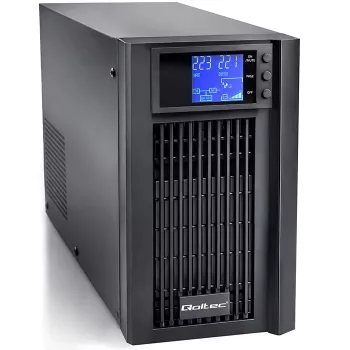 UPS QOLTEC Pure Sine Wave 2kVA 1600W met AVR en LCD-display