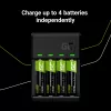Batterijlader Green Cell GC VitalCharger USB, 4 slots, AA/AAA, USB-gevoed, zwart