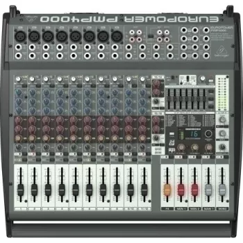 Behringer PMP4000 audiomixer 20 kanalen 10 - 200000 Hz zwart