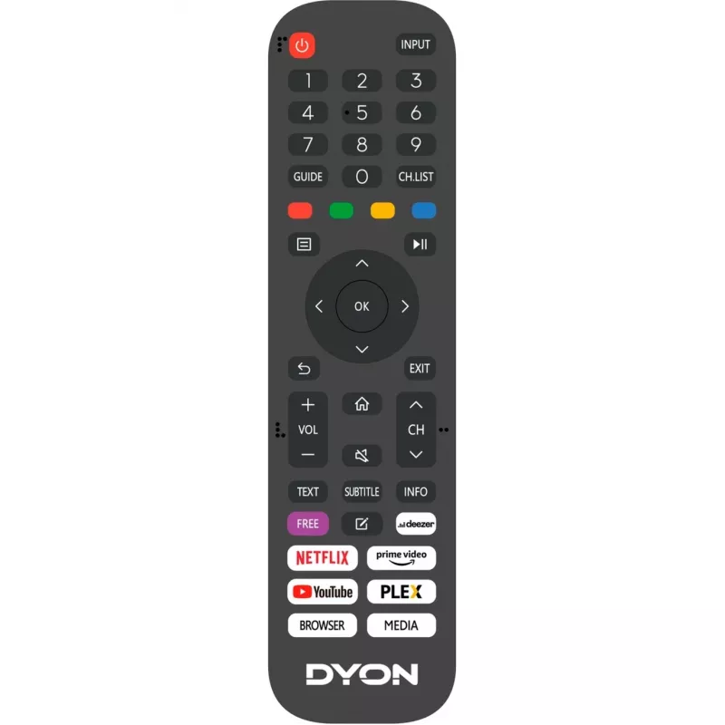 Dyon SMART 43 VX LED-tv 108 cm 109,20cm (43) DVB-S2, DVB-C, DVB-T2, CI+, Full HD, Smart TV, WLAN zwart [energieklasse E] (D800218)