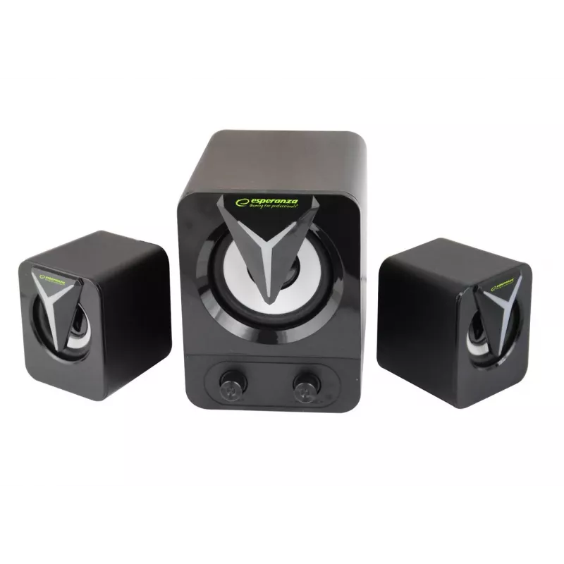 Esperanza EGS107 luidspreker 2.1 USB LED 5 W zwart
