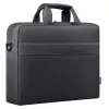 Laptoptas DEFENDER FIRM 26123 voor 15,6 inch laptops, polyurethaan, zwart, toploader, afneembare schouderriem
