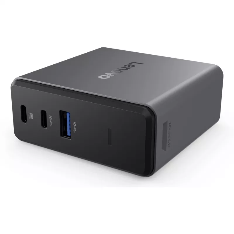 Lenovo X9 Charging GaN Dock bedraad USB 3.2 Gen 2 (3.1 Gen 2) Type-C grijs