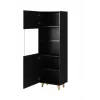Vitrinekast Cama Meble PAFOS 60x40x182 cm matzwart — vrijstaande wandkast