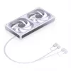 JONSBO ZB-240W 2x120mm ARGB PWM behuizingsventilator – wit
