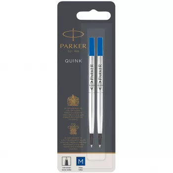PARKER rollerbalvulling 2-pack M blauw blister