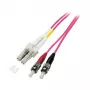 Patchkabel LWL Duplex OM4 (Multimode, 50/125) LC/ST, LSZH, omkeerbare polariteit, 1m, Good Connections®