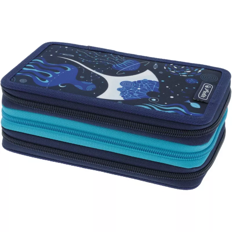 Herlitz TriCase Deep Ocean 31 stuks blauw polyester 190x70x115 mm