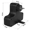 Maclean stopcontact, viervoudig met schakelaar, stabilisatievoet, type E, 2x2,5A, 2x16A, MCE224 E/B