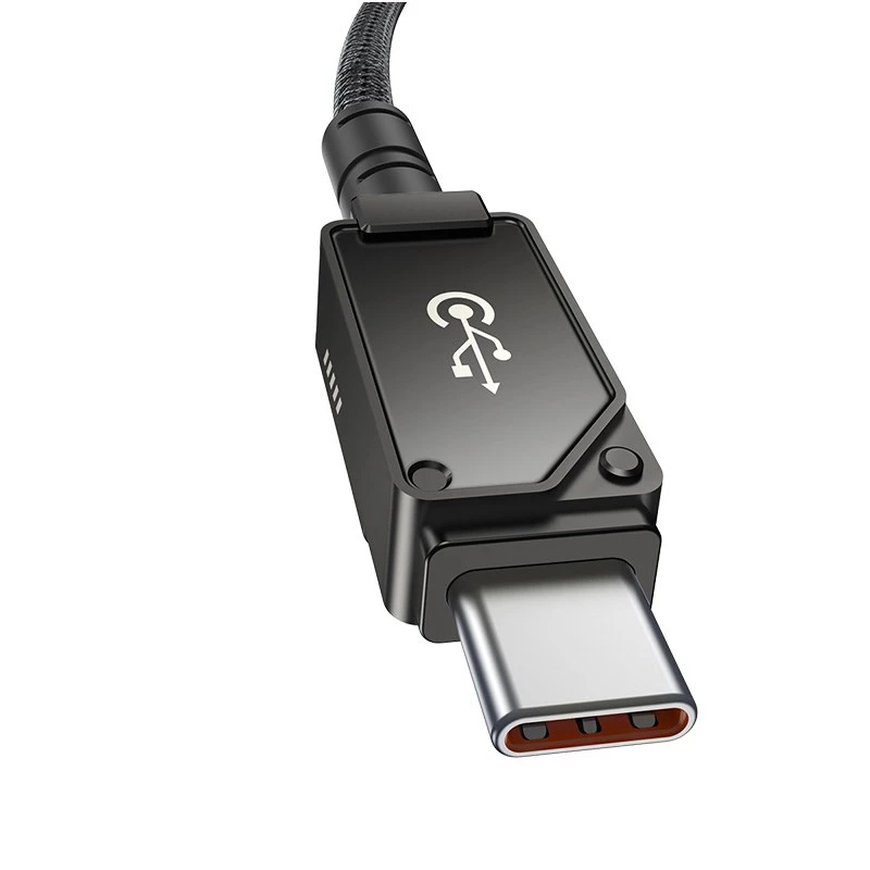 Baseus Unbreakable USB-C-naar-iP-kabel 2 m 20 W zwart