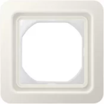 Jung frame 1-voudig wit compleet met flens CD 681 WU W (CD681WUW)