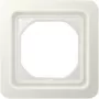Jung frame 1-voudig wit compleet met flens CD 681 WU W (CD681WUW)