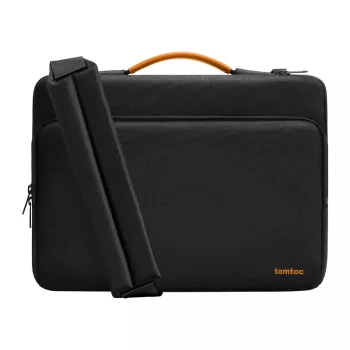 Tomtoc Defender-A40 laptoptas (zwart) voor notebooks tot compatibele formaten