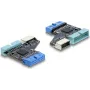 DELOCK USB 5Gbps hub interne 20‑pin-header naar 1x USB 5Gbps