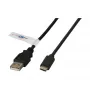 Efb K5258SW.0,5 USB-kabel zwart