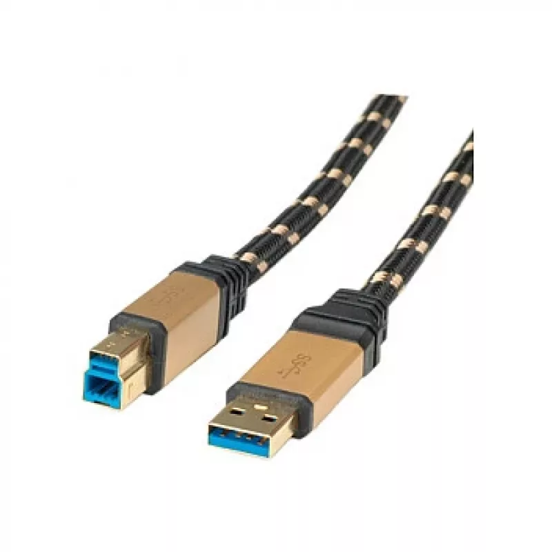 ROLINE Gold - USB-kabel - USB Type-A (M) naar USB Type-B (M)