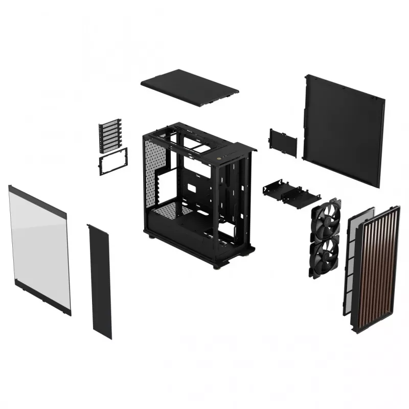 PC-behuizing Fractal Design North midi tower zwart