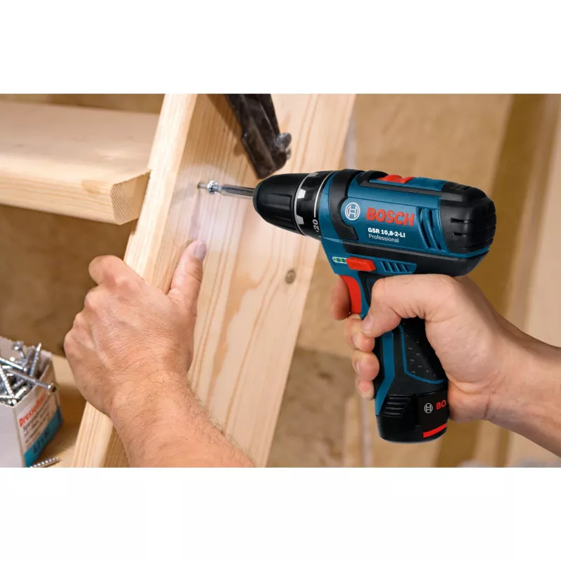 Bosch GSR 12V-15 Professional 650 g zwart, blauw, rood, zilver