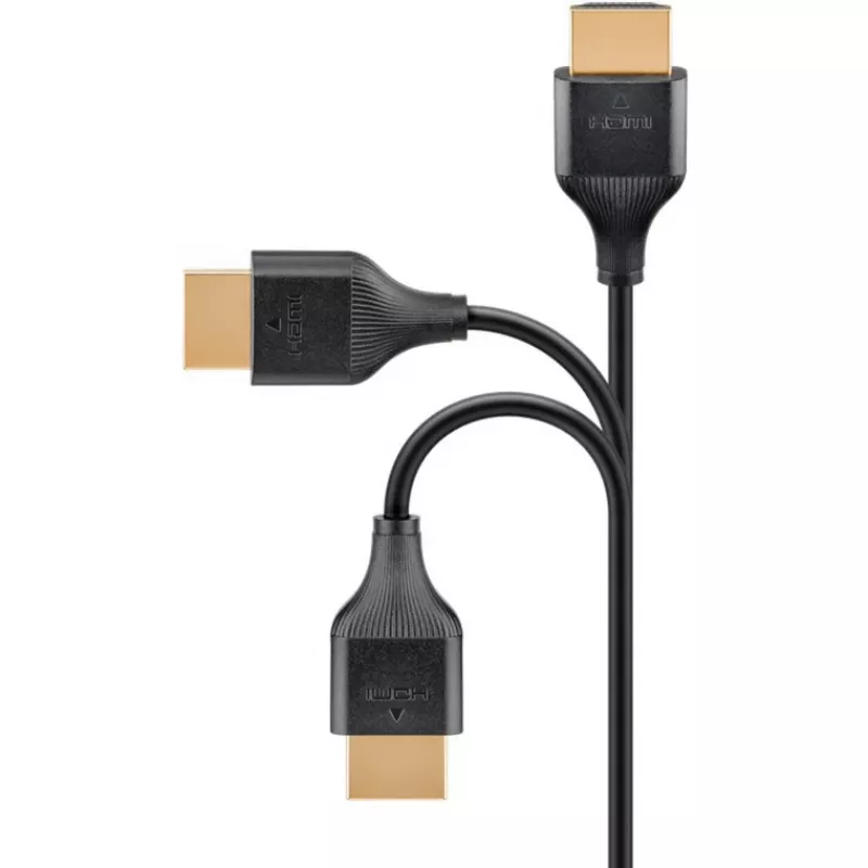 HDMI-kabel Goobay 75297 0,5 m HDMI type A stekker 48 Gbit/s zwart