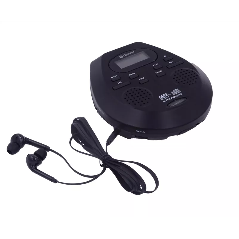 Draagbare cd-speler Denver DMP-395B zwart MP3-weergave LCD-display