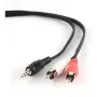 Gembird 1.5m - 3.5mm/2xRCA - M/M 1.5m 3.5mm 2 x RCA zwart - rood - wit (CCA-458)