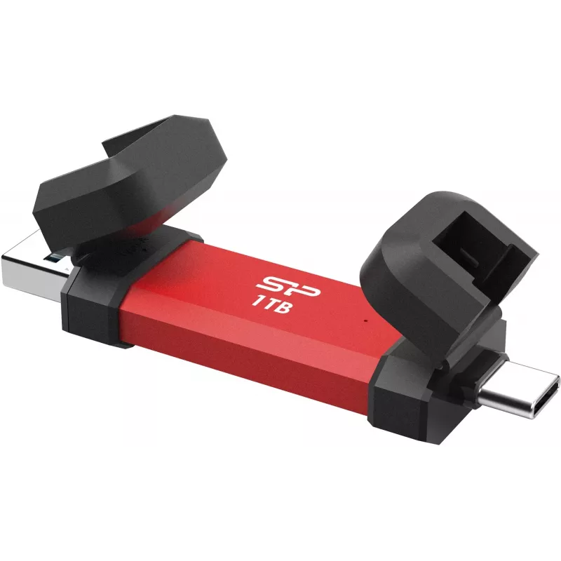 Silicon Power DS72 USB-stick 1 TB USB Type-A / USB Type-C 3.2 Gen 2 (3.1 Gen 2) rood (SP001TBUC3S72VPR)