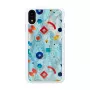 Smartphonehoesje iKins voor iPhone XR — witte Poppin Rock beschermhoes