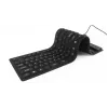 Siliconen toetsenbord USB+PS/2 zwart