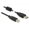 USB-kabel DeLOCK 2m USB 2.0-A USB 2.0-B zwart